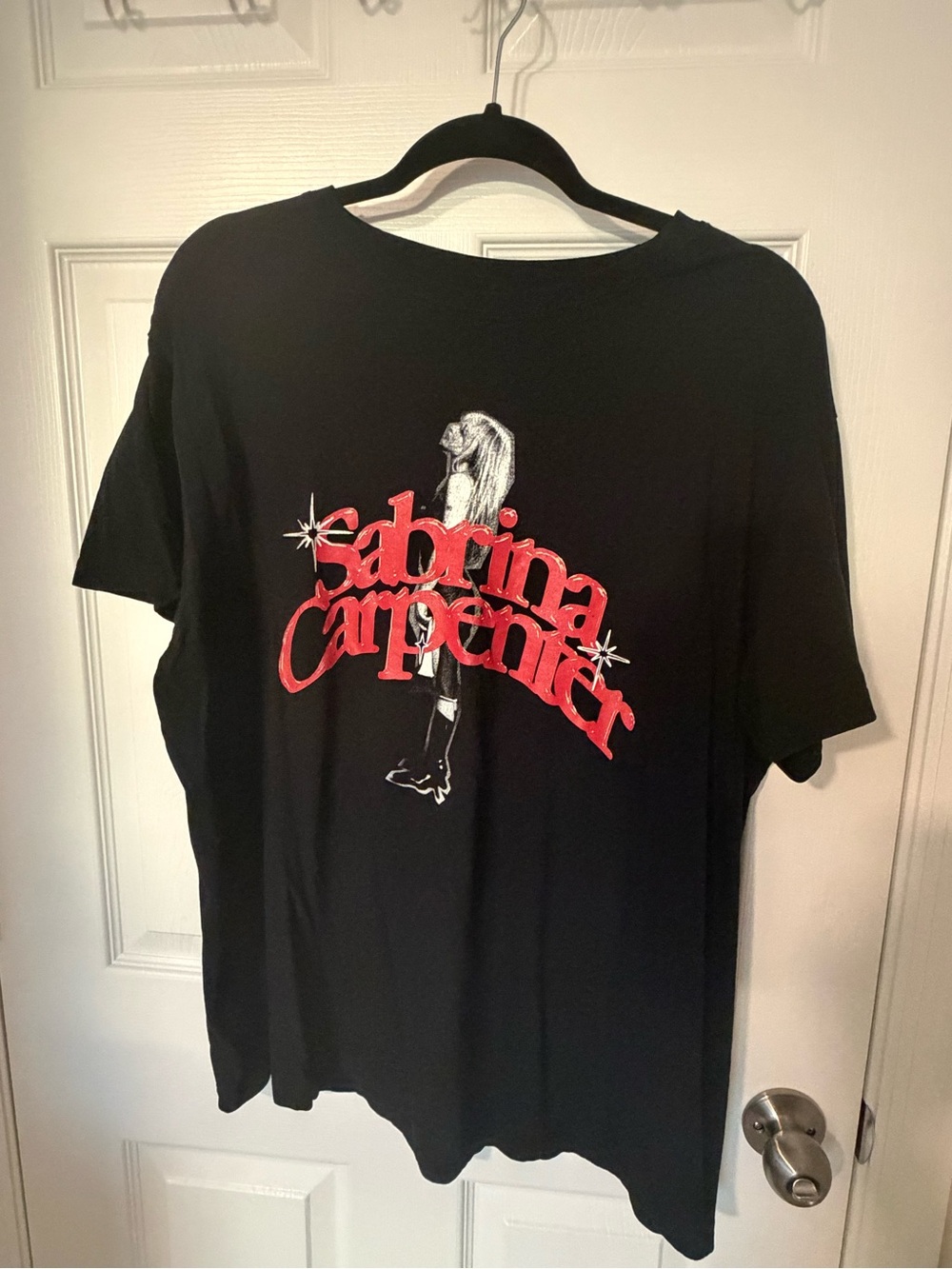 Black Sabrina Carpenter Graphic Short Sleeve Tee